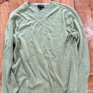 Banana Republic Green V-Neck Sweater